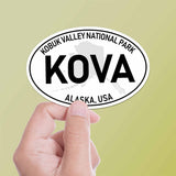 Kobuk Valley National Park White Oval Bumper Sticker