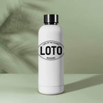Lake of the Ozarks White Oval Sticker on Water Bottle