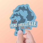 Lake Pend Oreille Sandpoint Idaho Sticker Small and Large Set