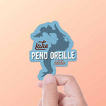 Lake Pend Oreille Sandpoint Idaho Sticker Small