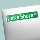 Lake Shore Drive Chicago Sticker - Midwest Street Sign Decals