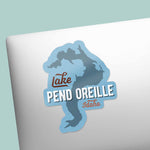 Lake Pend Oreille Sandpoint Idaho Sticker on Laptop