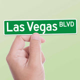 Las Vegas Blvd Sticker - Vegas Strip Nevada Street Sign Decal