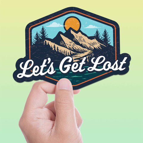 Let's Get Lost Mountain Sticker