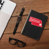 Red Nebraska Home Sticker