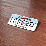 Arkansas License Plate Bumper Stickers - Choose Your AR City or Phrase Decal