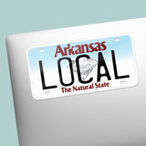 Arkansas License Plate Bumper Stickers - Choose Your AR City or Phrase Decal