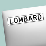 Lombard Street San Francisco Sign Sticker - California Decal
