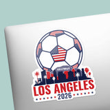 Los Angeles Skyline USA Soccer Sticker - LA Sports Decal