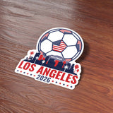 Los Angeles Skyline USA Soccer Sticker - LA Sports Decal