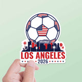 Los Angeles Skyline USA Soccer Sticker - LA Sports Decal