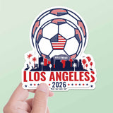 Los Angeles Skyline USA Soccer Sticker - LA Sports Decal