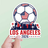 Los Angeles Skyline USA Soccer Sticker - LA Sports Decal