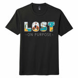 Lost on Purpose T-Shirt, Unisex Outdoor Adventure Tee