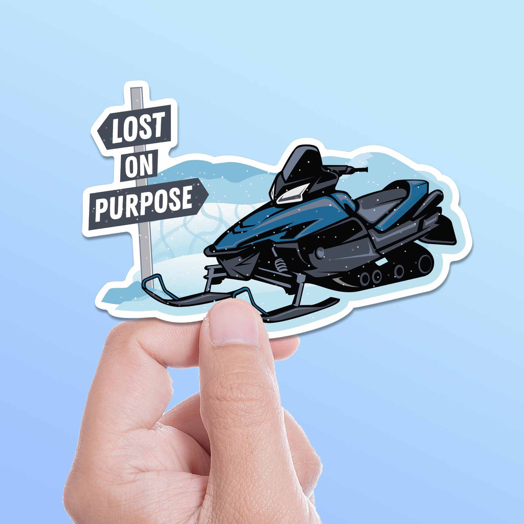 Lost on Purpose Snowmobile Sticker – Sentinel Supply