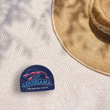 Blue Louisiana Crawfish Sticker - Cute Southern Decals