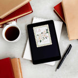 Louisiana State Flower Magnolia Sticker- LA Vintage Stamp Decal