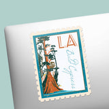 Louisiana State Tree Bald Cypress Sticker - LA Vintage Stamp Decal