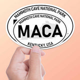 Mammoth Cave National Park White Oval Bumper Sticker