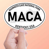 Mammoth Cave National Park White Oval Bumper Sticker