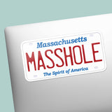 Massachusetts License Plate Bumper Stickers - Choose Your MA City or Phrase Decal