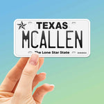 McAllen Texas License Plate Sticker 