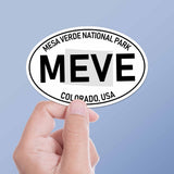Mesa Verde National Park White Oval Bumper Sticker