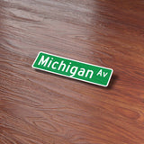 Michigan Avenue Chicago Sticker - Midwest Street Sign Decals