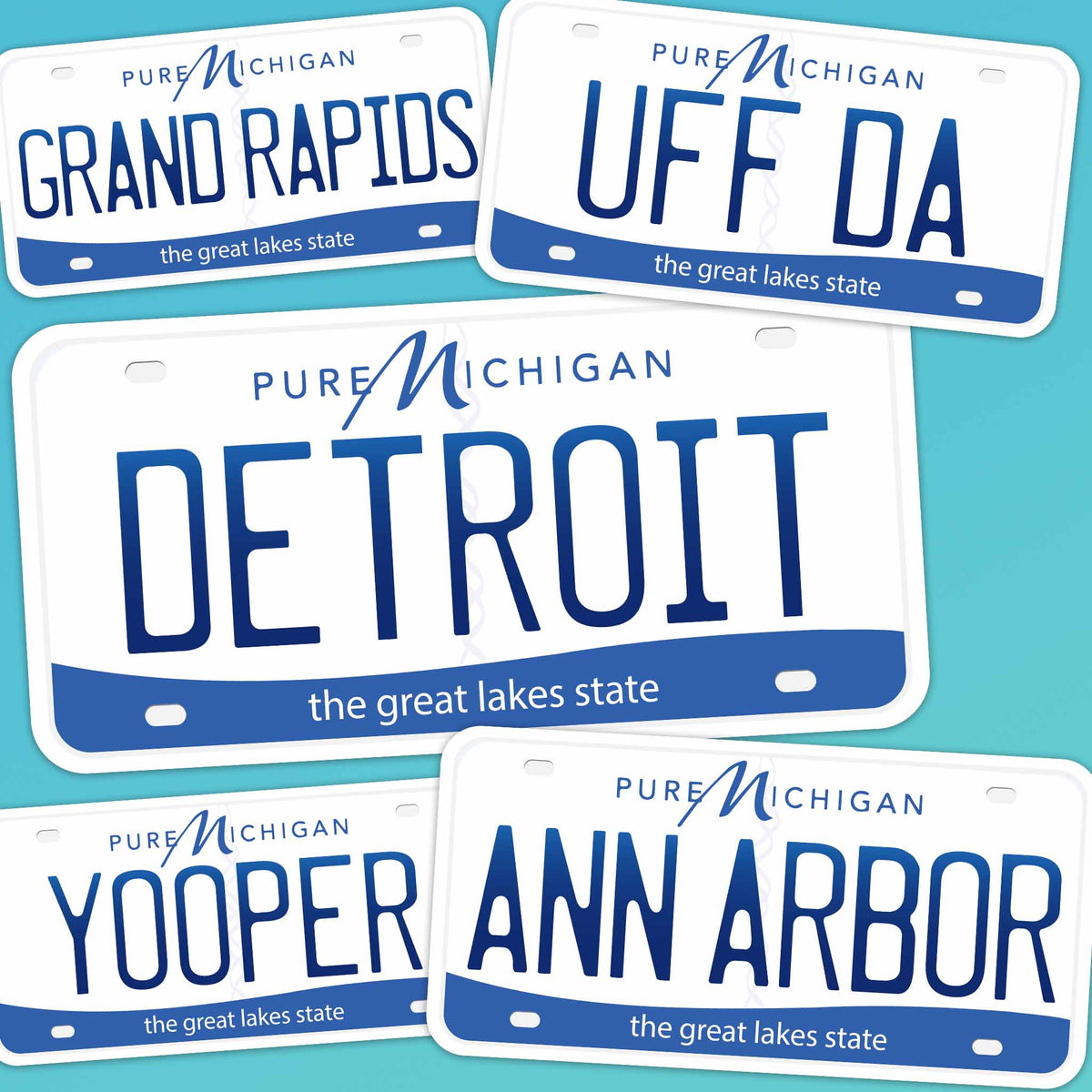 Michigan License Plate Sticker for Hydroflask - 10+ MI City & Saying ...