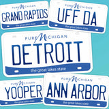 Michigan License Plate Sticker - Choose from 10+ MI Cities & Sayings