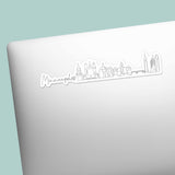 Minneapolis Skyline Sticker on Laptop