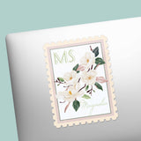 Mississippi State Flower Magnolia Sticker - MS Vintage Stamp Decal