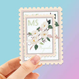 Mississippi State Flower Magnolia Sticker - MS Vintage Stamp Decal