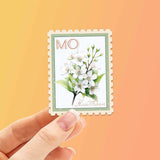 Missouri State Flower Hawthorn Sticker - MO Vintage Stamp Decal