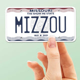 Mizzou Missouri License Plate Sticker