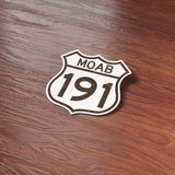 Moab Utah Highway 191 Road Sign Sticker