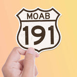Moab Utah Highway 191 Road Sign Sticker