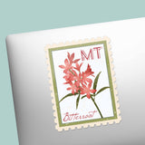 Montana State Flower Bitterroot Sticker - MT Vintage Stamp Decal