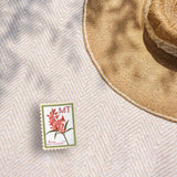 Montana State Flower Bitterroot Sticker - MT Vintage Stamp Decal