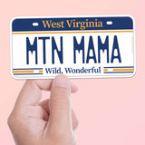 West Virginia License Plate Bumper Stickers - Choose Your WV City or Phrase Decal