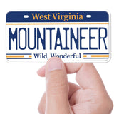 West Virginia License Plate Bumper Stickers - Choose Your WV City or Phrase Decal