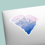 Cute Appalachian Mountains South Carolina Sticker on Laptop