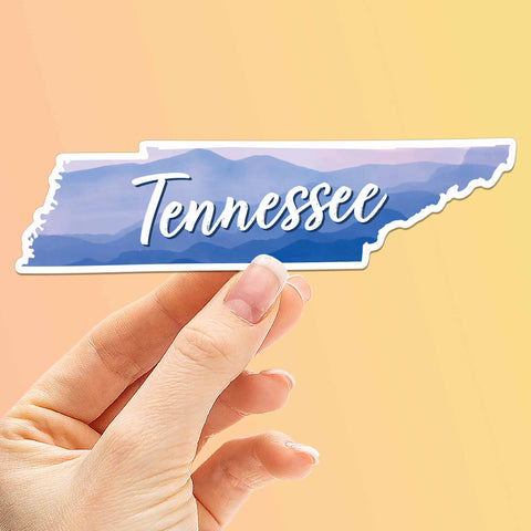 Tennessee Appalachian Sticker, Great Smoky Mountains National Park Decal for Hydroflask Water Bottle & Laptop, Nashville Chattanooga TN Gift