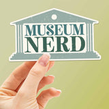 Blue Museum Nerd Sticker - Cute Nerdy Decal for Laptop