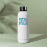 My Favorite Child Cute Dad Decal on Water Bottle