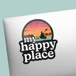 My Happy Place Cute Lake Decal on Laptop