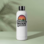 My Happy Place Lake Kayaking Decal on Water Bottle