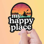 My Happy Place Lake Sticker 