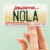 Louisiana License Plate Bumper Stickers - Choose Your LA City or Phrase Decal