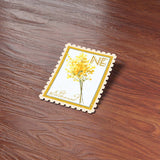Nebraska State Flower Goldenrod Sticker- NE Vintage Stamp Decal